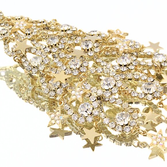 Kirks Folly Limited Edition 114/500 Rhinestones Massive 5" Dangle Brooch - Picture 6 of 9